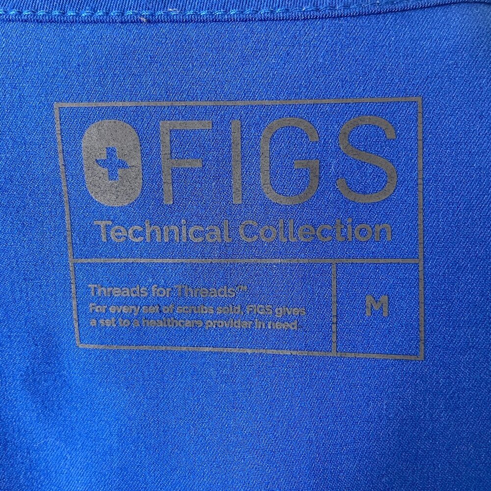 Figs Scrub Set Top + Pants High Tech Size M 10 Pockets Total - Picture 4 of 13